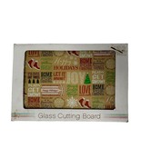 NEW Christmas Glass Cutting Board Holiday Theme Christmas Tree Shop Let ... - $25.49 CAD