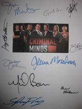 Criminal Minds &quot;Haunted&quot; Signed TV Script Screenplay X10 Autograph Joe Mantegna  - £13.30 GBP
