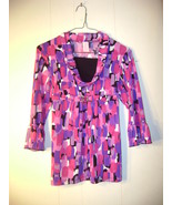 Candie&#39;s multi colored girls top   Size Large  ruffle at sleeve - $12.29 CAD