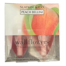 Slatkin BBW Peach Bellini Wallflower Fragrance Refills Plugin Air Set Of 2 - $24.77