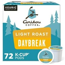 CARIBOU COFFEE DAYBREAK MORNING BLEND KCUPS 72CT - $46.73