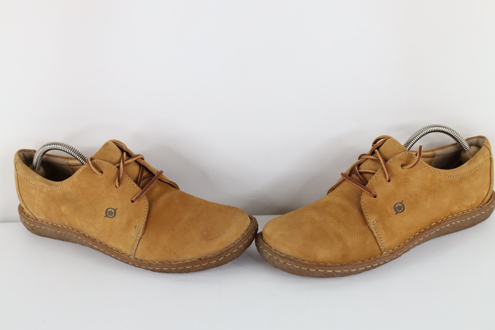 Born Womens Size 11 Distressed Nubuck Suede Leather Moccasins Shoes Whea... - $64.30