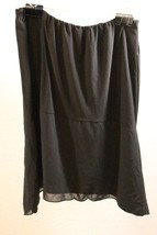 Women Black Skirt Flared Size L - $8.90