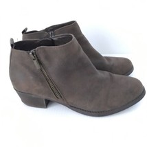 CARLOS by Carlos Santana Womens Ankle Boots BRIE Brown Booties Side Zip Size 9.5 - £8.34 GBP