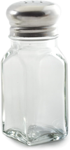 Glass Salt or Pepper Shaker, Single, as Shown - £8.19 GBP