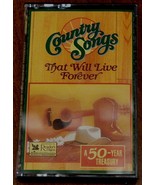 Country Songs That Will Live Forever, Tape 1, Nice Vintage Cassette Tape... - $4.94