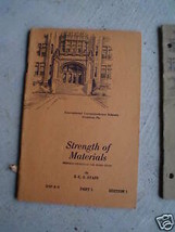 1938 Booklet Str Materials Intl Correspondence Schools - £14.79 GBP