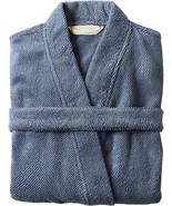 COYUCHI Unisex Air Weight Organic Cotton Robe in French Blue $148, S - M... - €115,52 EUR