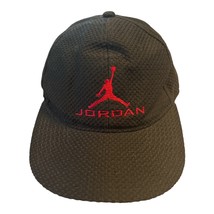 Nike Jordan Youth Adjustable Hat – Black Mesh with Red Jumpman Logo – Basketball - $23.85 CAD