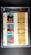 1968 Topps Vault File Copy 12 Card Page #7 - #12 BGS Authentic 1/1  One of One - £302.85 GBP