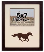 Brown Running Horse Equestrian Photo Frame for 5x7 Photo - £19.98 GBP
