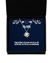 Fun Wife Gifts, Happy Birthday to The Woman who Puts up with My Bad!, Beautiful  - £39.36 GBP