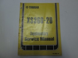 1977 Yamaha XS360-2D Supplementary Service Manual WATER DAMAGED FADED FA... - $13.44