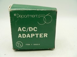 Dept 56 Village Accessories White Two Pronged AC/DC ADAPTER #5502-6 - $6.49