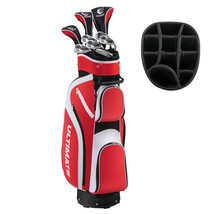 Ladies Womens Complete Golf Clubs Set 10 Pieces Includes Alloy Driver Red - £247.70 GBP