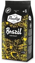 Paulig Brazil Dark Roast Coffee Beans 500g, 8-Pack - $126.72