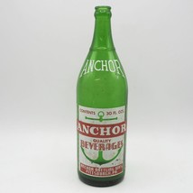 Vtg Anchor Bottling Works Pittsburgh, PA. Green 30 oz. Soda Anchor Graphic - £23.35 GBP