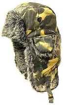 Camouflage Camo Trapper Bomber Hunting Faux Fur Hat Cap Winter Gear - $9.99