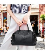 REYDON - Beautiful Snake Patterned Leather Handbag - High Quality Classy... - €160,33 EUR
