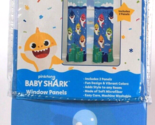 Smart Study Nickelodeon Pinkfong Baby Shark 2 Ct Window Panels 41 in X 6... - $30.99