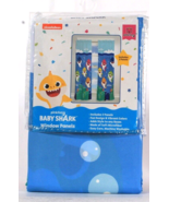 Smart Study Nickelodeon Pinkfong Baby Shark 2 Ct Window Panels 41 in X 6... - $30.99