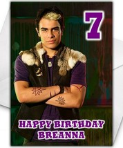 Wyatt Disney Zombies Personalised Birthday Card - Disney Zombies Birthday Card - $4.10