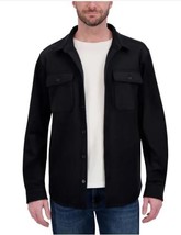 Kirkland Signature Mens Shirt Jacket Black Shacket Pockets Stretch Heavy... - $42.99