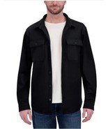 Kirkland Signature Mens Shirt Jacket Black Shacket Pockets Stretch Heavy... - $60.33 CAD