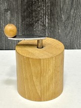 Vintage Mid Century Hand Turned Light Wood Wooden Pepper Grinder - £42.73 GBP