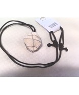 Natural Sunstone Wire Raped Crystal necklace - $276.07 MXN