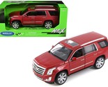 2017 Cadillac Escalade - 1/27 Scale Diecast Car Model by Welly - RED w/ BOX - €29,84 EUR