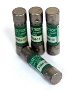LOT OF 4 NEW FUSETRON FNM-15 DUAL-ELEMENT FUSES FNM15 - £12.54 GBP