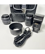 Nikon 1 J1 Digital Camera Black W/ 2 Lenses 10-30mm &amp; 30-110mm + Case EUC - €239,10 EUR