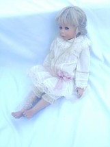 Retro 1998 Pamela Erff 28”pink eyes blonde Limited Edition # sitted doll dressed - £75.00 GBP