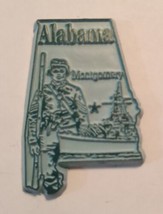 Alabama die cut rubber fridge magnet blue military Navy star - £6.68 GBP