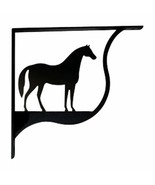 Village Wrought Iron SB-68-M 7.25 Inch Horse Shelf Bracket Medium, Black - €43,37 EUR