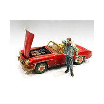 Auto Mechanic Sweating Joe Figurine for 1/24 Scale Models by American Diorama - £13.63 GBP