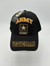 US Army Veteran Hat/Cap Official Licensed Military Adjustable Black *Bra... - £11.89 GBP
