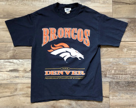 Denver Broncos Vintage T-shirt Blue Lee Sports Nutmeg - Size Large - $24.74