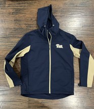 Pitt Panthers Jacket Mens Large Blue Pittsburgh College Football Collegiate Lisc - $29.69