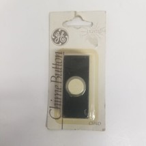 Vintage GE Push Button Lighted Doorbell Chime C534D, Black Base, NOS - £11.41 GBP