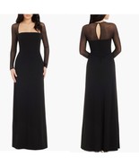 Dress the Population Maxwell Square Neck Long Sleeve Gown, Black, Medium... - $2,960.76 MXN