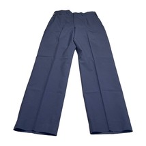 DSCP Wings Collection Dress Pants Men&#39;s 32 Reg Navy Blue Polyester High-Rise - £34.09 GBP