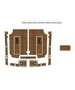 1998 Carolina Classic 28 Cockpit Pad Boat EVA Foam Faux Teak Deck Floor Mat - £876.29 GBP