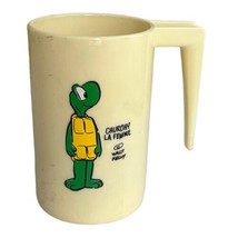 Vintage Walt Kelly Pogo Churchy La Femme Turtle Child&#39;s Plastic Drink Mug Cup - £3.92 GBP