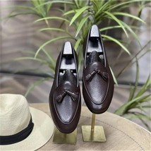 2021 New Men Fashion Business Casual Dress Shoes Handmade Black PU Classic Retro - £61.48 GBP