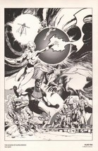 History of the DC Universe Steve Lightle Legion of Super Heroes LOSH Art... - $29.69