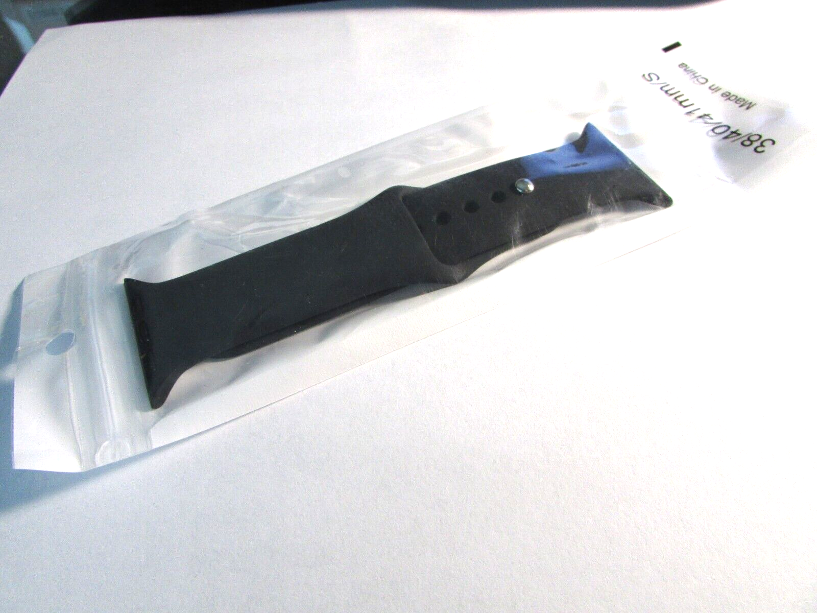 Silicon Watch Band Black for Apple Watch 38/40/41mm Sport - $3.91
