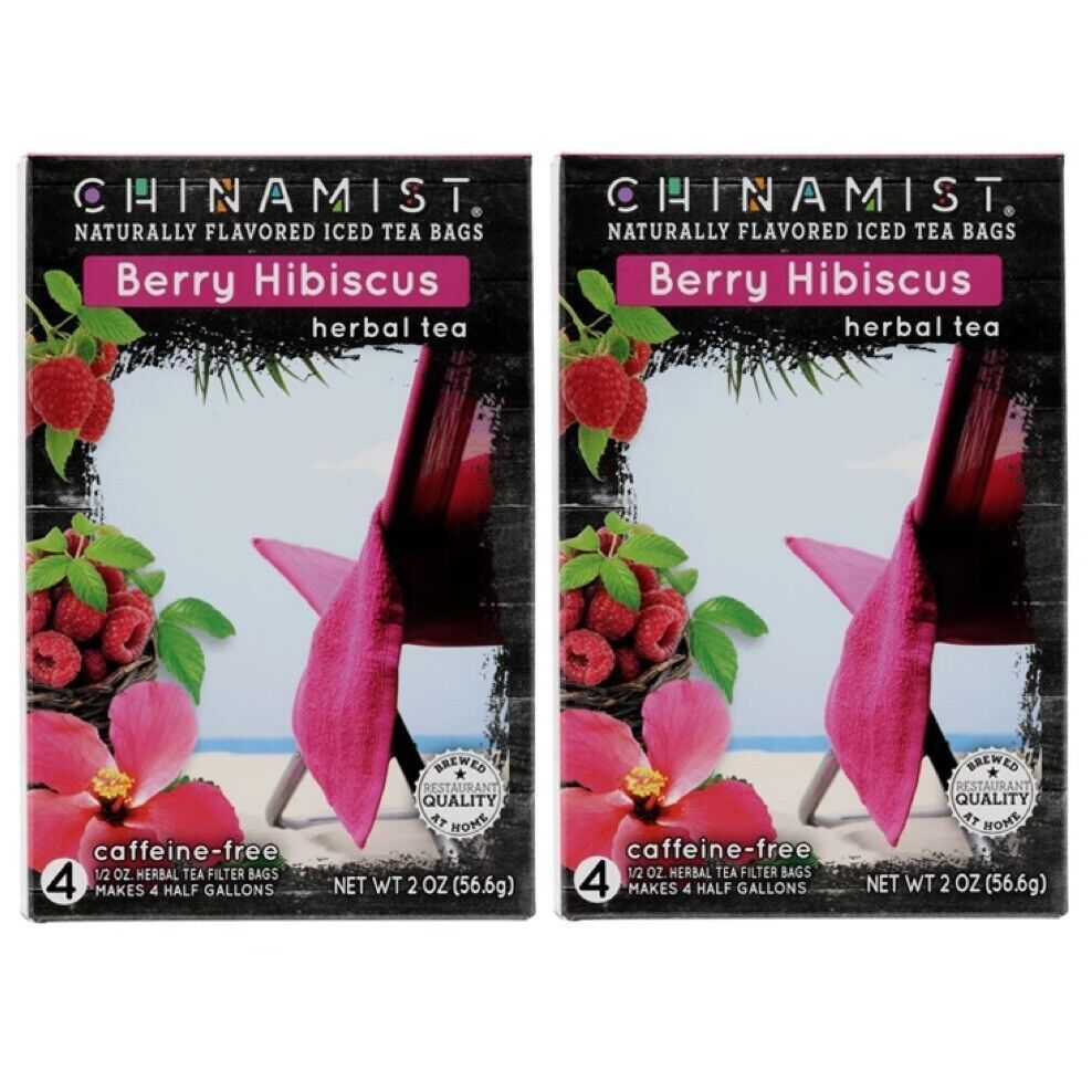Primary image for China Mist - Berry Hibiscus Herbal Tea Infusion, 1/2 oz Filter Bags (2 PACK)