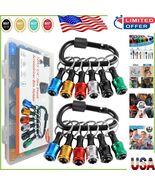 Quick Change Bit Holder Tool Set - 12 Aluminum Extensions and Keychain Gift - $455.80 MXN